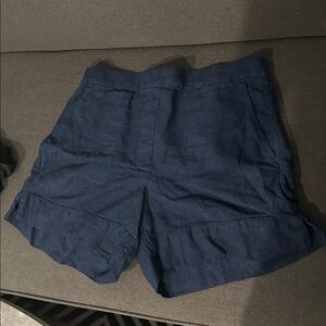 Banana Republic Navy Blue Linen Shorts